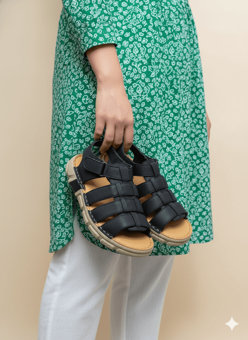 1105 Leather Soft Casual Sandal - Image 1